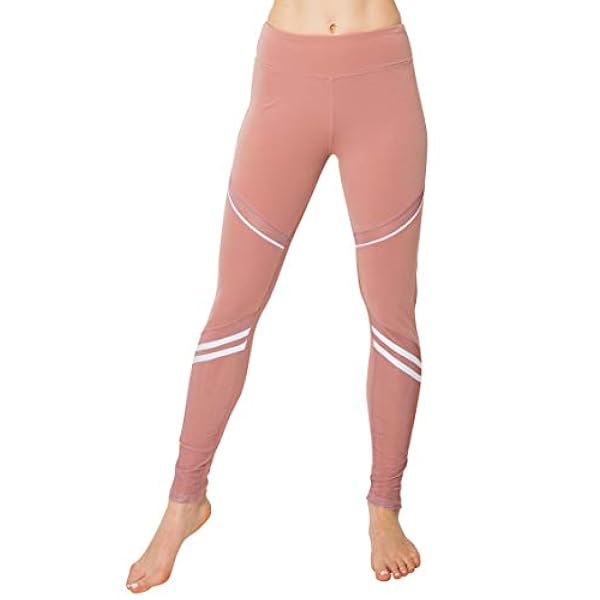 Always Pantalones de Yoga para Mujer Mallas de Malla de Cintura Alta elásticas para Entrenamiento